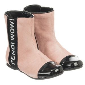 Authentic Fendi Pink Toddler Boots